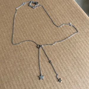 Silver star necklace